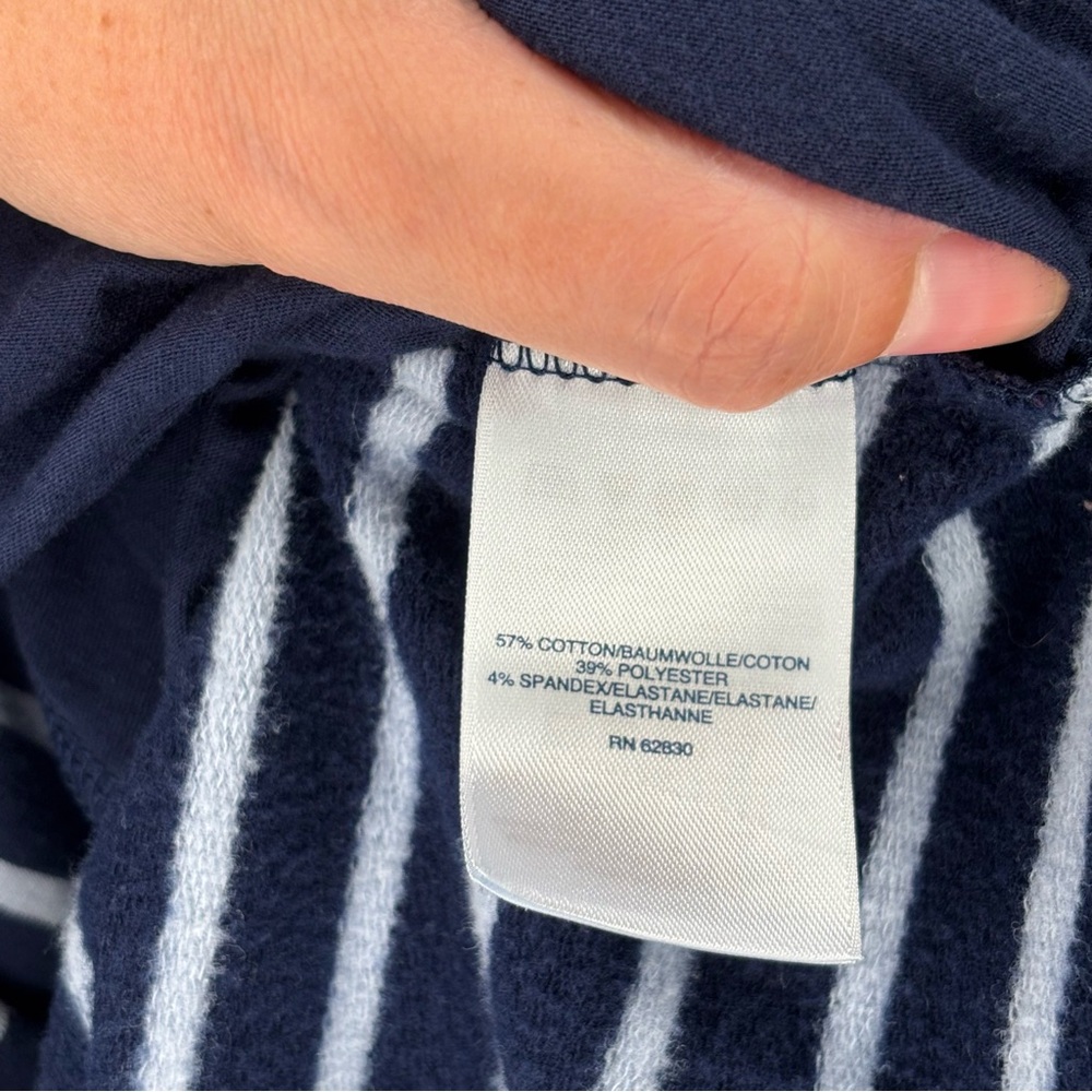 ⚓️Lands’ End⚓️ Striped Quarter Zip Pullover - Picture 7 of 7